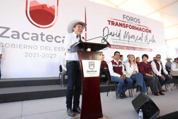 Hemos logrado sanear las finanzas y avanzar en la pacificación de Zacatecas: Gobernador David Monreal Ávila
